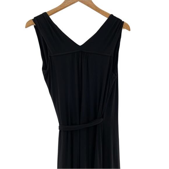 Athleta Activewear Flowy Windward Wrap Dress Black Balletcore Casual Size XS - Picture 5 of 8
